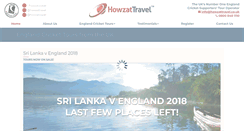 Desktop Screenshot of howzattravel.co.uk